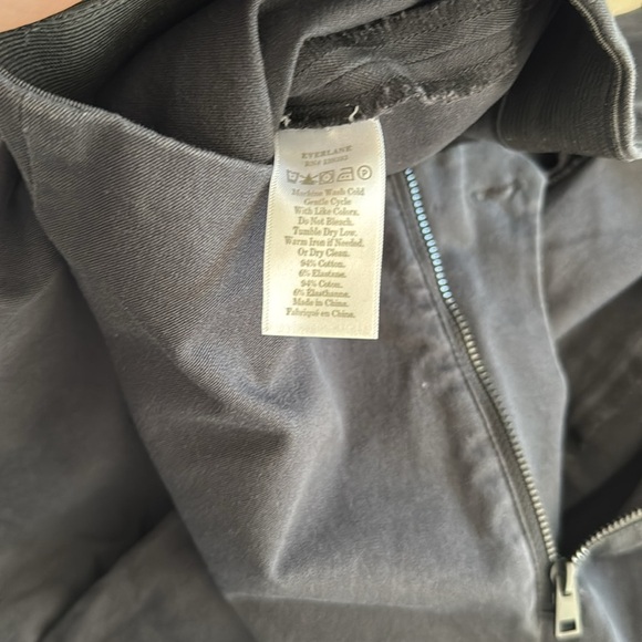 Everlane Stretch Cotton Slim Side Zip Ankle Pants - Picture 7 of 7